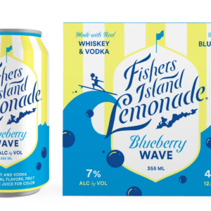 Fishers Island Lemonade Blueberry Wave 4-Pack – 355ML