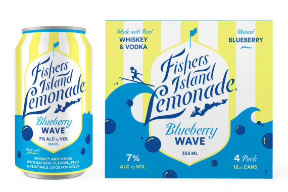 Fishers Island Lemonade Blueberry Wave 4-Pack – 355ML