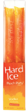 Hard Ice Peach Party Freeze Pop 6-Pack – 200ML