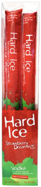 Hard Ice Strawberry Dreamsicle Freeze Pops 6-Pack – 200ML
