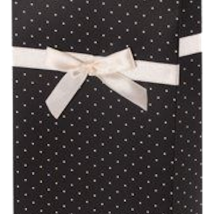 Elegant Black and White Gift Bag – Single Bottle