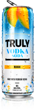 Truly Mango Vodka Soda 4-Pack – 355ML