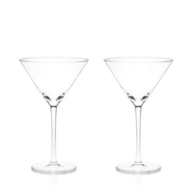 Viski Stemmed Crystal Martini Glasses – Set of 2