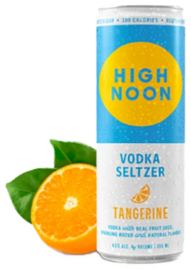 High Noon Tangerine Vodka & Soda – 12 Oz. 4 pack