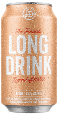The Long Drink Peach Cocktail – 355ML 6 Pack