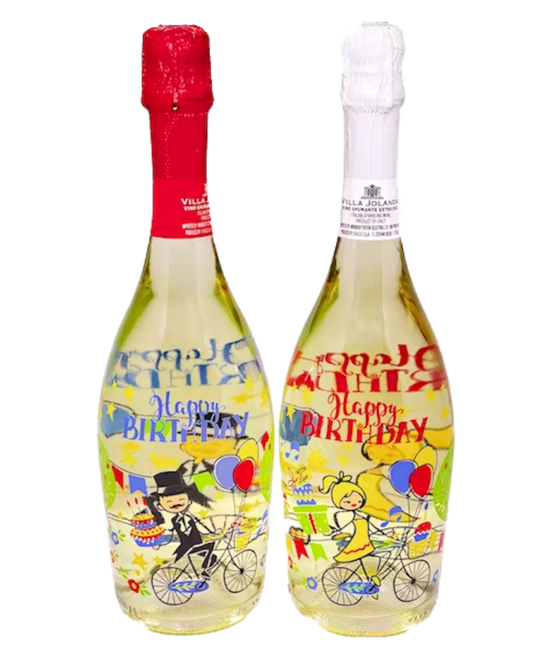Villa Jolanda Spumante – Happy Birthday Bottle – 750ML