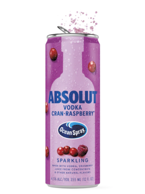 Absolut + Ocean Spray Cran-Raspberry Cocktail – 355ML