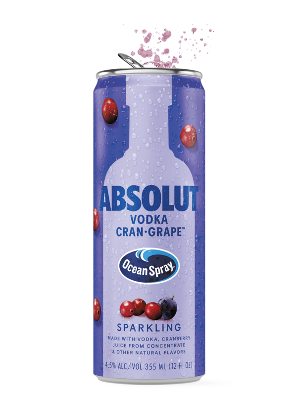 Absolut + Ocean Spray Cran-Grape Cocktail – 355ML