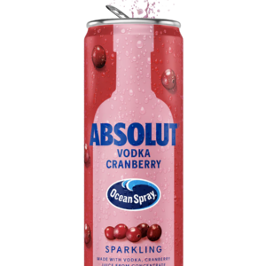 Absolut + Ocean Spray Cranberry Cocktail 4-Pack – 355ML