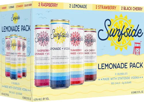 Surfside Lemonade + Vodka Variety 8-Pack – 355ML
